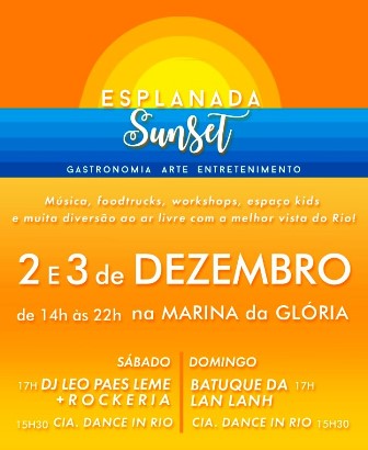 Marina da Gloria recebe Esplanada Sunset