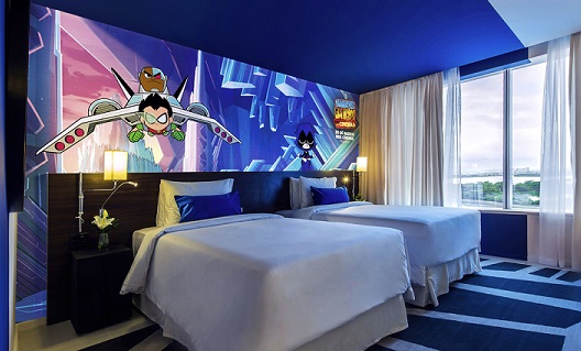 Hotéis Grand Mercure Riocentro lança quarto de “Os Jovens Titãs em ação! Nos Cinemas!”
