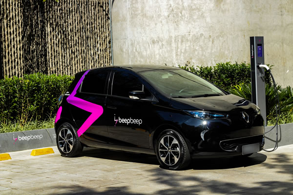 Tivoli Mofarrej São Paulo apoia primeira empresa de compartilhamento de carro elétrico com aluguel por minuto