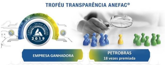 Petrobras é uma das ganhadoras do Troféu Transparência 2019