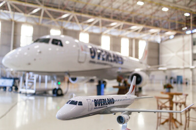 Overland Airways recebe seu primeiro Embraer E175